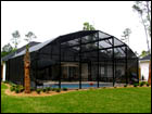 Bronze Pool Enclosure Dome Roof Style 