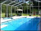 White Gable-Hip Style Pool Enclosure 
